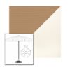 Picture of Beige White | 7.5' Fiberglass Patio Umbrella Sunbrella® Awning Fabric