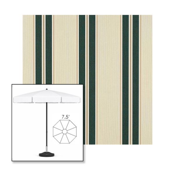 Picture of Black Forest Fancy | 7.5' Fiberglass Patio Umbrella Sunbrella® Awning Fabric