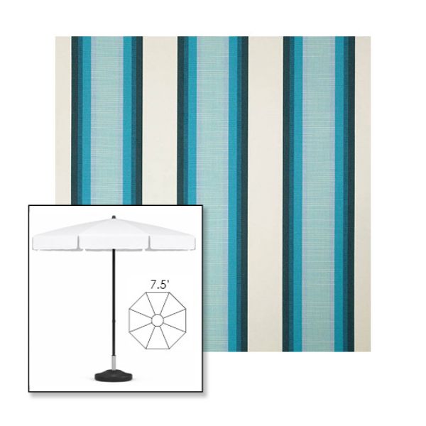 Picture of Colonnade Seaglass | 7.5' Fiberglass Patio Umbrella Sunbrella® Awning Fabric