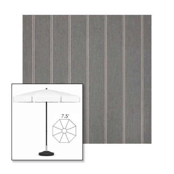 Picture of Cooper Ash | 7.5' Fiberglass Patio Umbrella Sunbrella® Awning Fabric
