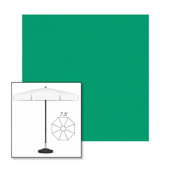 Picture of Erin Green | 7.5' Fiberglass Patio Umbrella Sunbrella® Awning Fabric