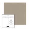 Picture of Fawn | 7.5' Fiberglass Patio Umbrella Sunbrella® Awning Fabric
