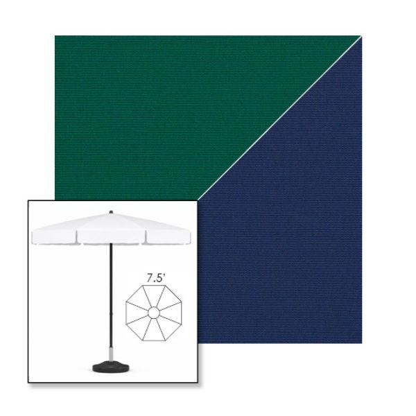 Picture of Forest Green Marine Blue | 7.5' Fiberglass Patio Umbrella Sunbrella® Awning Fabric