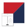 Picture of Jockey Red Marine Blue | 7.5' Fiberglass Patio Umbrella Sunbrella® Awning Fabric