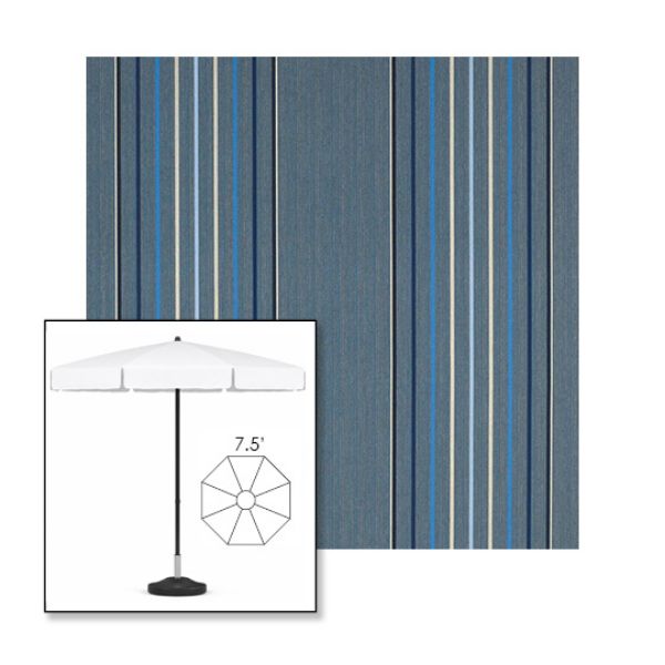 Picture of Motive Denim | 7.5' Fiberglass Patio Umbrella Sunbrella® Awning Fabric