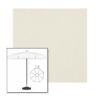 Picture of Oyster | 7.5' Fiberglass Patio Umbrella Sunbrella® Awning Fabric