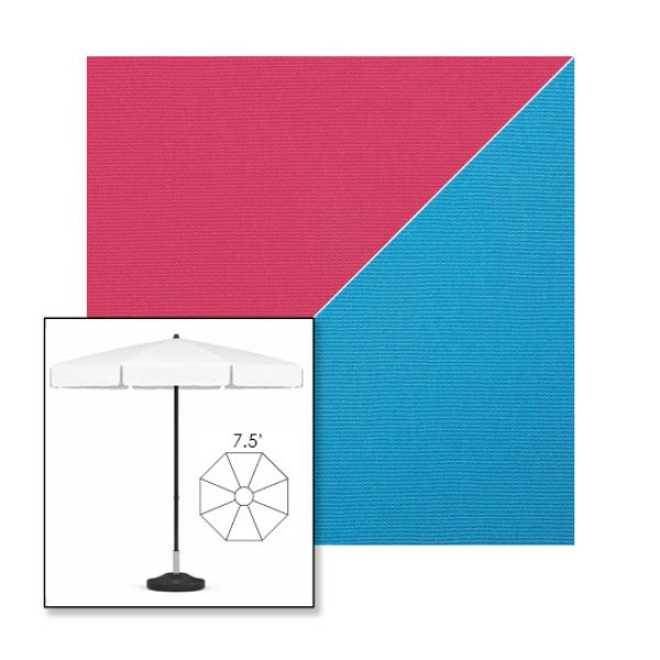 Picture of Pink Azure | 7.5' Fiberglass Patio Umbrella Sunbrella® Awning Fabric