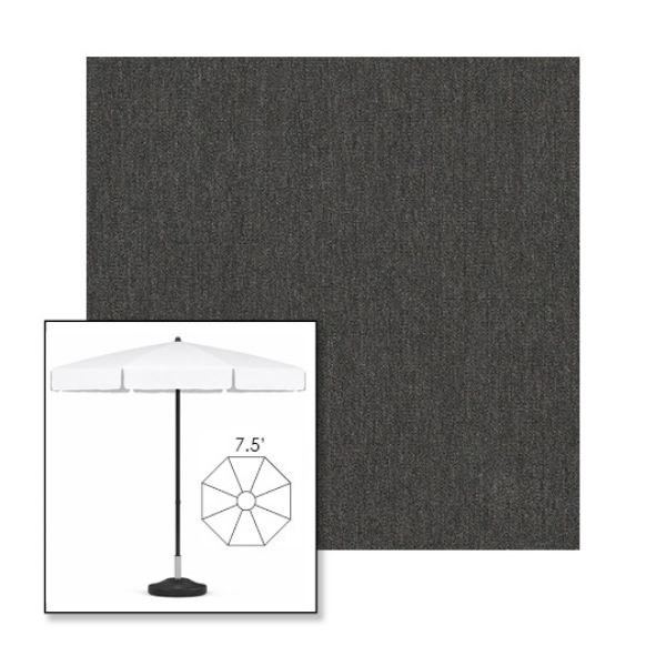 Picture of Slate | 7.5' Fiberglass Patio Umbrella Sunbrella® Awning Fabric