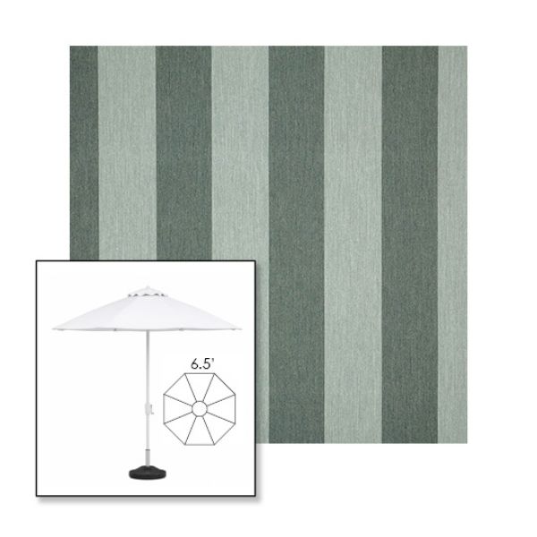Picture of Beaufort Sagebrush | 6.5' Fiberglass Market Umbrella Sunbrella® Awning Fabric