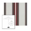 Picture of Burgundy Black White | 6.5' Fiberglass Market Umbrella Sunbrella® Awning Fabric