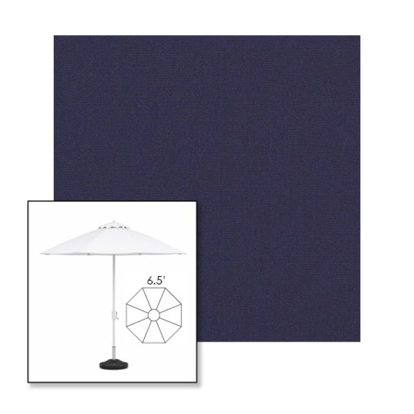 Picture of Captain Navy | 6.5' Fiberglass Market Umbrella Sunbrella® Awning Fabric