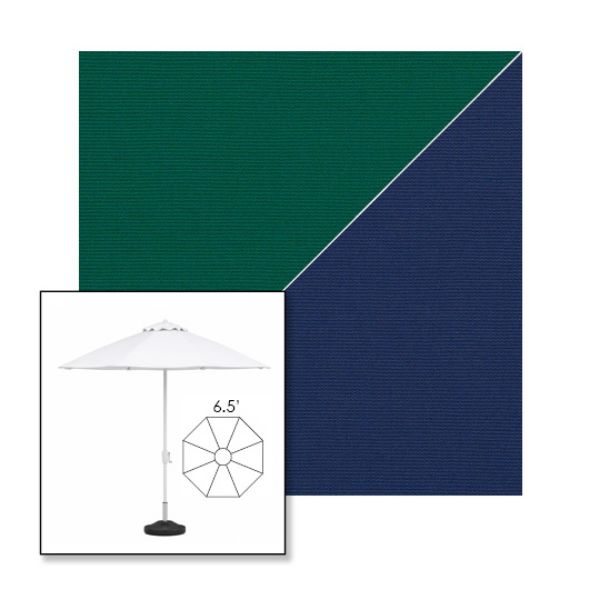 Picture of Forest Green Marine Blue | 6.5' Fiberglass Market Umbrella Sunbrella® Awning Fabric