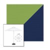 Picture of Ginkgo Marine Blue | 6.5' Fiberglass Market Umbrella Sunbrella® Awning Fabric
