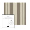 Picture of Moreland Taupe | 6.5' Fiberglass Market Umbrella Sunbrella® Awning Fabric