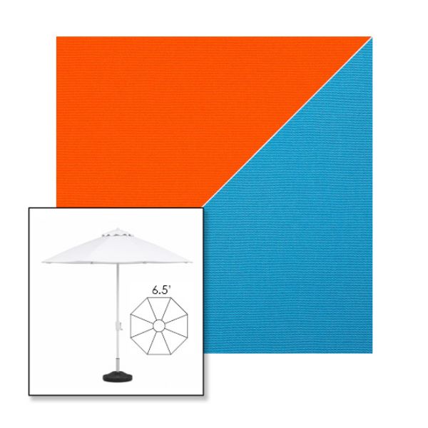 Picture of Orange Azure | 6.5' Fiberglass Market Umbrella Sunbrella® Awning Fabric