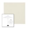 Picture of Oyster | 6.5' Fiberglass Market Umbrella Sunbrella® Awning Fabric