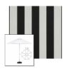 Picture of Beaufort Black White | 7.5' Fiberglass Market Umbrella Sunbrella® Awning Fabric