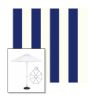 Picture of Beaufort Captain Navy | 7.5' Fiberglass Market Umbrella Sunbrella® Awning Fabric