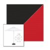 Picture of Black Jockey Red | 7.5' Fiberglass Market Umbrella Sunbrella® Awning Fabric
