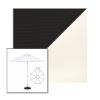 Picture of Black White | 7.5' Fiberglass Market Umbrella Sunbrella® Awning Fabric