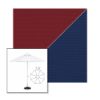 Picture of Burgundy Marine Blue | 7.5' Fiberglass Market Umbrella Sunbrella® Awning Fabric