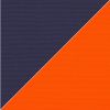 Picture of Captain Navy Orange | 7.5' Fiberglass Market Umbrella Sunbrella® Awning Fabric
