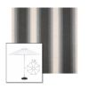 Picture of Colonnade Stone | 7.5' Fiberglass Market Umbrella Sunbrella® Awning Fabric