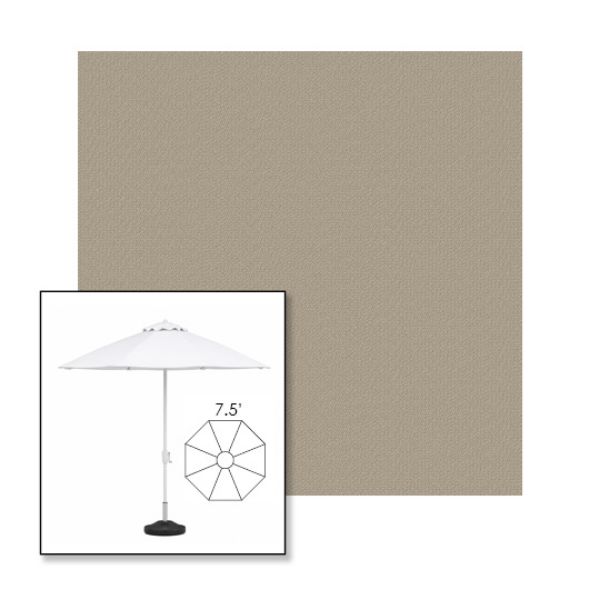 Picture of Fawn | 7.5' Fiberglass Market Umbrella Sunbrella® Awning Fabric