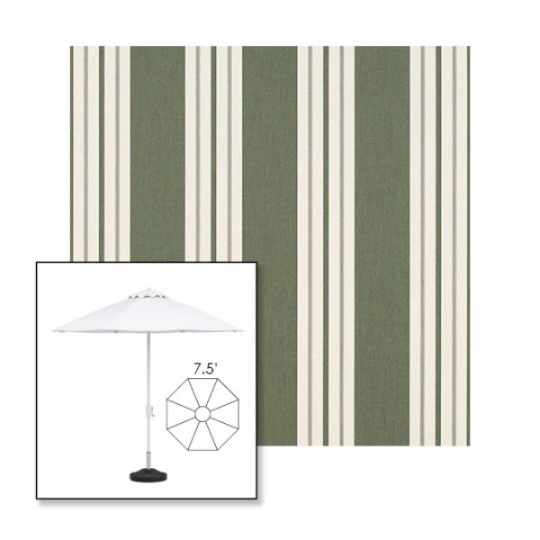 Picture of Fern Classic | 7.5' Fiberglass Market Umbrella Sunbrella® Awning Fabric