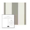 Picture of Manhattan Fog | 7.5' Fiberglass Market Umbrella Sunbrella® Awning Fabric