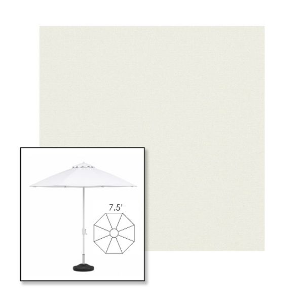 Picture of Natural | 7.5' Fiberglass Market Umbrella Sunbrella® Awning Fabric