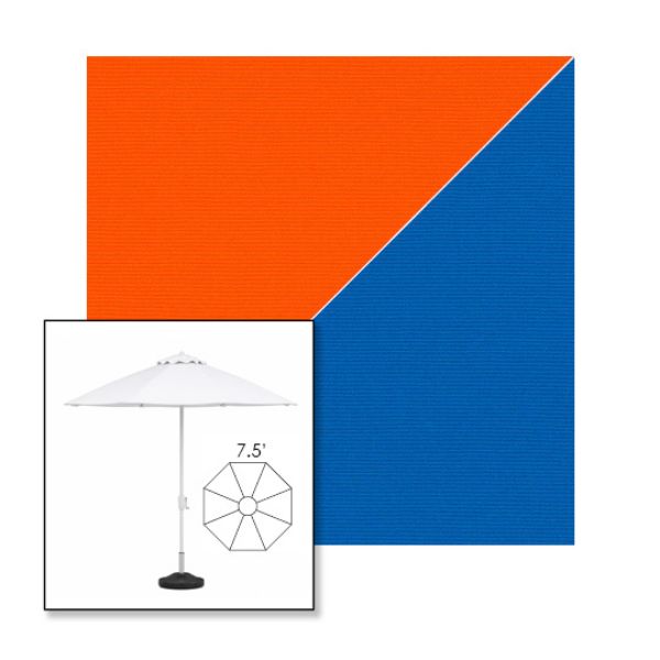 Picture of Orange Pacific | 7.5' Fiberglass Market Umbrella Sunbrella® Awning Fabric