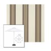 Picture of Taupe Tailored | 7.5' Fiberglass Market Umbrella Sunbrella® Awning Fabric