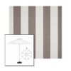 Picture of Beaufort Mushroom | 9' Fiberglass Market Umbrella Sunbrella® Awning Fabric
