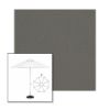 Picture of Charcoal Grey | 9' Fiberglass Market Umbrella Sunbrella® Awning Fabric