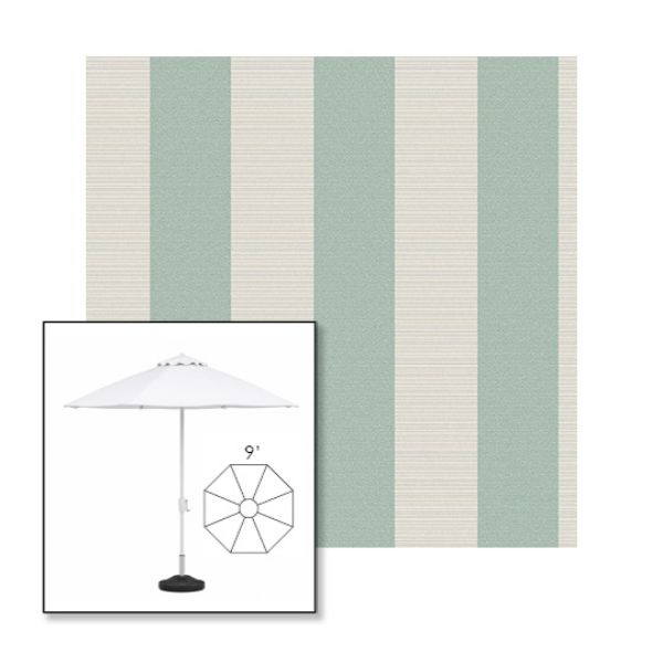 Picture of Paxton Dew | 9' Fiberglass Market Umbrella Sunbrella® Awning Fabric