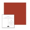 Picture of Terracotta | 9' Fiberglass Market Umbrella Sunbrella® Awning Fabric