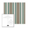Picture of Taupe 2 | 9' Fiberglass Market Umbrella Sunbrella® Awning Fabric