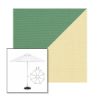 Picture of Basil Parchment | 11' Fiberglass Market Umbrella Sunbrella® Awning Fabric