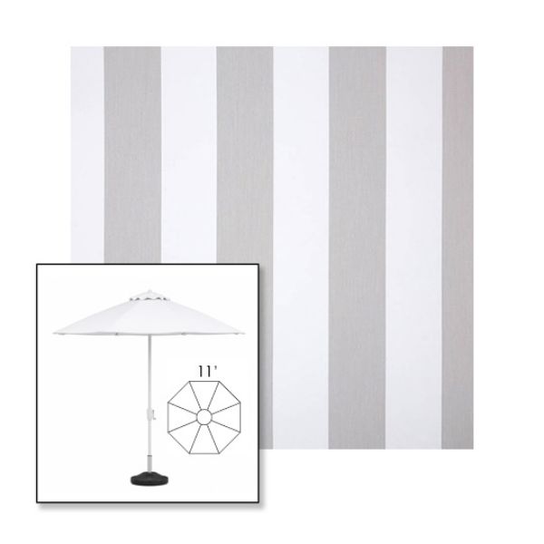 Picture of Beaufort Cloud | 11' Fiberglass Market Umbrella Sunbrella® Awning Fabric