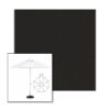 Picture of Black | 11' Fiberglass Market Umbrella Sunbrella® Awning Fabric