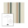 Picture of Fern Heather Beige Block | 11' Fiberglass Market Umbrella Sunbrella® Awning Fabric