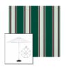 Picture of Forest Green Fancy | 11' Fiberglass Market Umbrella Sunbrella® Awning Fabric