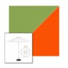 Picture of Ginkgo Orange | 11' Fiberglass Market Umbrella Sunbrella® Awning Fabric