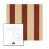 Picture of Havelock Brick | 11' Fiberglass Market Umbrella Sunbrella® Awning Fabric