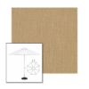 Picture of Heather Beige | 11' Fiberglass Market Umbrella Sunbrella® Awning Fabric