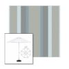 Picture of Marco Blue Grey | 11' Fiberglass Market Umbrella Sunbrella® Awning Fabric