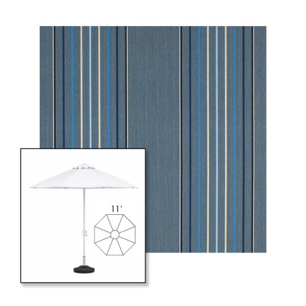 Picture of Motive Denim | 11' Fiberglass Market Umbrella Sunbrella® Awning Fabric