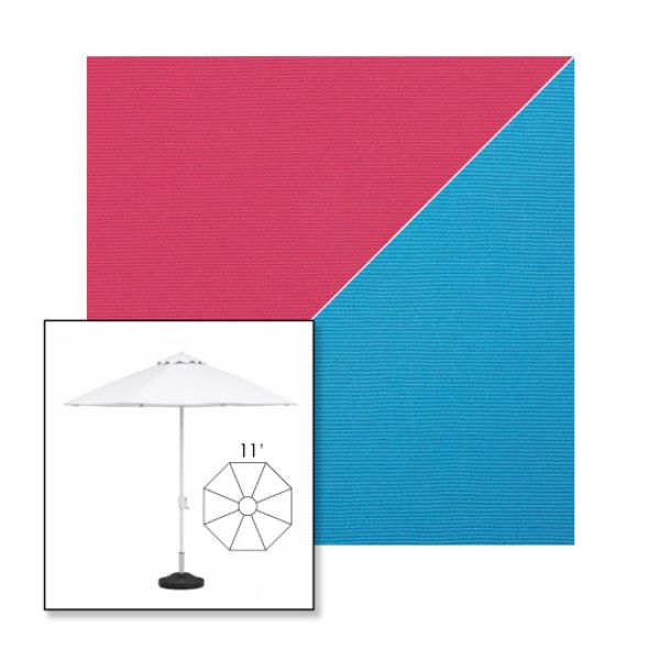 Picture of Pink Azure | 11' Fiberglass Market Umbrella Sunbrella® Awning Fabric