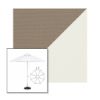 Picture of Taupe Natural | 11' Fiberglass Market Umbrella Sunbrella® Awning Fabric